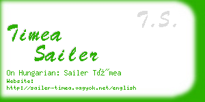 timea sailer business card